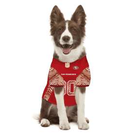 San Francisco 49ers Zubaz Pet Jersey (size: XS)
