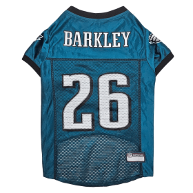 SAQUON BARKLEY PLAYER PET JERSEY (PHL) (Color: Team Colors, size: LG)