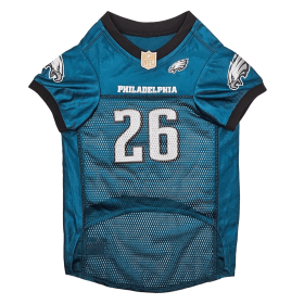 SAQUON BARKLEY PLAYER PET JERSEY (PHL) (Color: Team Colors, size: Md)