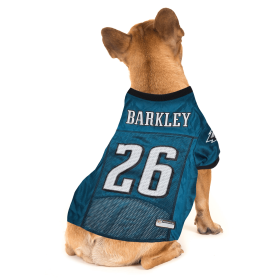 SAQUON BARKLEY PLAYER PET JERSEY (PHL) (Color: Team Colors, size: SM)