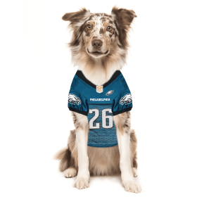 SAQUON BARKLEY PLAYER PET JERSEY (PHL) (Color: Team Colors, size: XL)