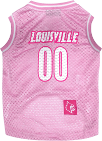 Louisville Pink Basketball Jersey (size: Md)