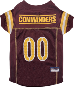 Washington Commanders Pet Striped Jersey (size: LG)
