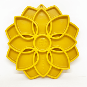 Mandala Design eTray Enrichment Tray for Dogs (Color: Yellow)