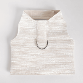 Zha Zha Dog Harness (Color: Ivory, size: XS)