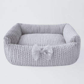 Dolce Dog Bed (Color: Sterling, size: one size)