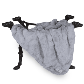 Bella Dog Blanket (Color: silver, size: small)