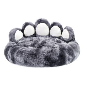 Bling Bling Retro Lace Collars Handmade Necklace Neckerchief Dog/Cat 8.2-11.2" (Option: Tiedye dark gray-22inch)