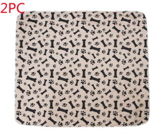 1Pc Pet Heating Pad Dog Cat Electric Heating Mat Waterproof Adjustable Warming Blanket With Chew Resistant Steel Cord Case (Option: Coffee 2PC-L)