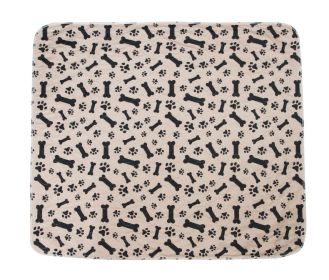 1Pc Pet Heating Pad Dog Cat Electric Heating Mat Waterproof Adjustable Warming Blanket With Chew Resistant Steel Cord Case (Option: Coffee-M)