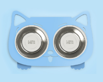 Adjustable Pet Collar with Bell Pendant Lightweight Dog Cat Collar 7-11 inches, Black rope (Option: Blue-Style1)