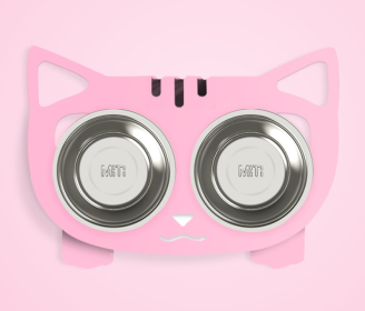 Adjustable Pet Collar with Bell Pendant Lightweight Dog Cat Collar 7-11 inches, Black rope (Option: Pink-Style2)
