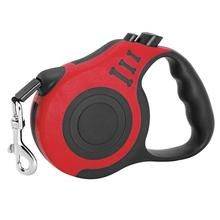 Dog Harness; large dog training tactical chest strap; K9 pet chest strap; vest type reflective dog rope; explosion-proof impulse traction (Option: red-5m)